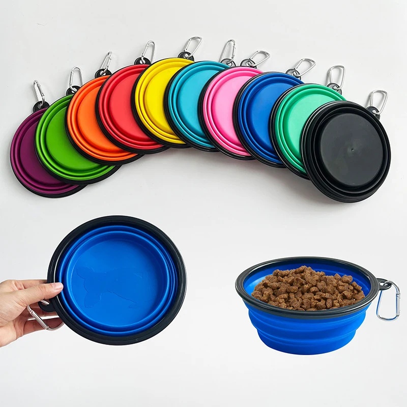 Pet Supplies Dog Food - 1/2pcs Collapsible Pet Silicone Dog Food
