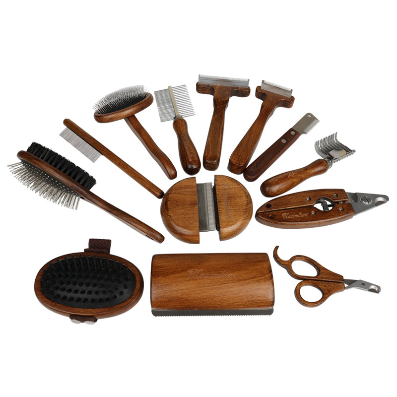Pet X Supplies & Tack Photos - Pet Dog Comb Antique Solid Wood