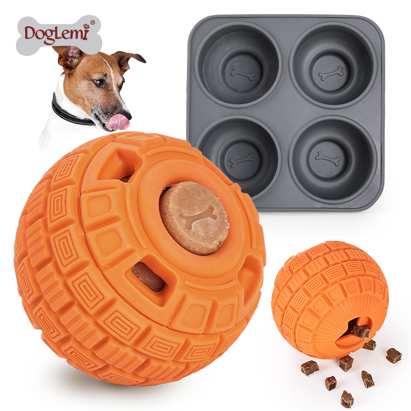 Pet Supplies Dog Food - Dog chew-resistant slow-eating training ball, dog