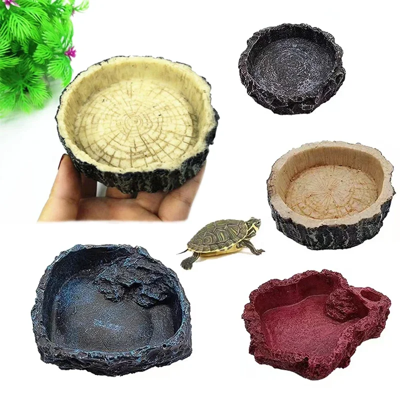 Pet Supplies Dropshipping - Pet Reptile Feeder Bowl Resin Aquarium