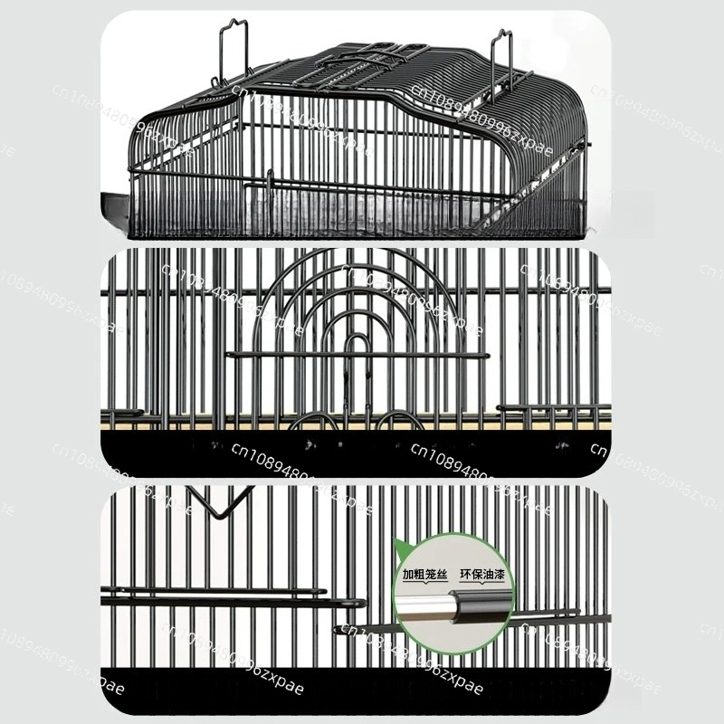Bird Cage Parrot - Hut Feeder Nest Bird Cage Parrot
