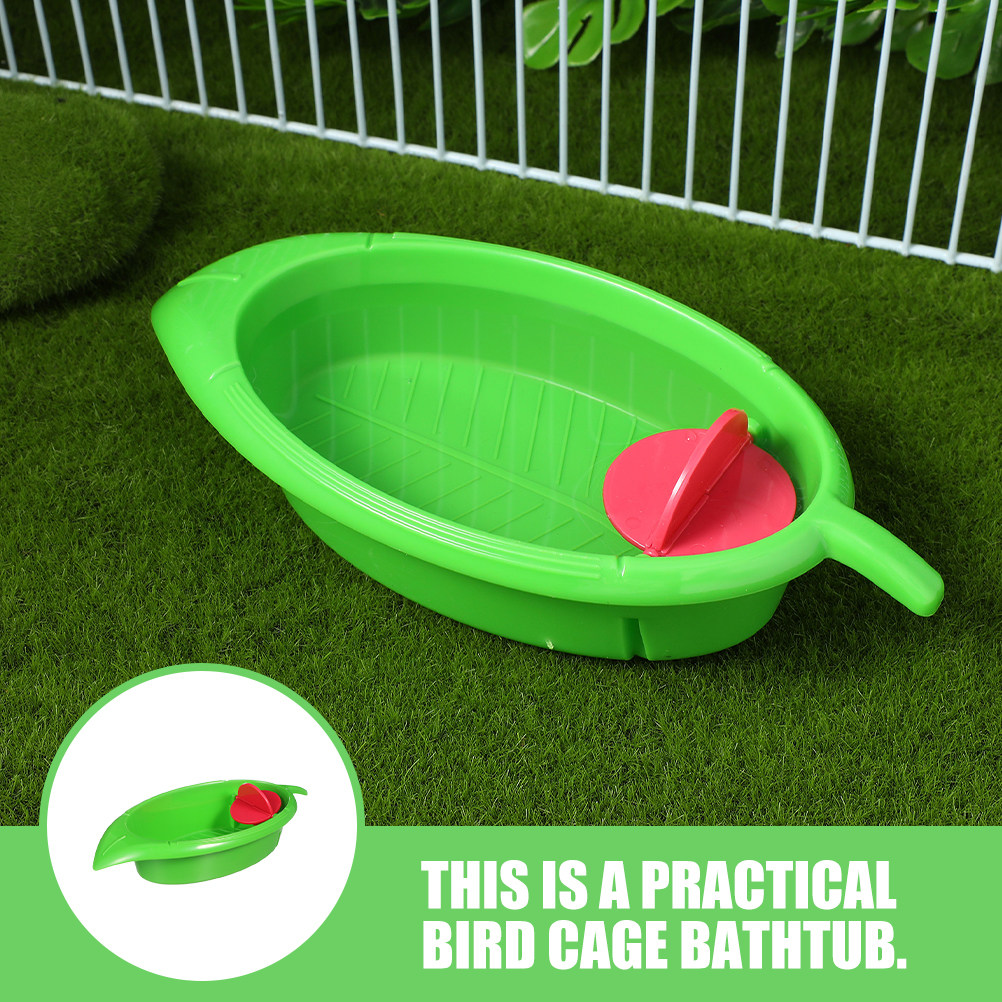 2Pcs Plastic Bird Cage Bathtub - Bird Cage Parrot recension och pris