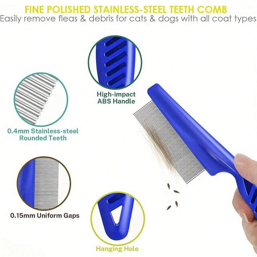 4Pcs/6Pcs Pet Comb Flea Comb F - Pet Supplies Dropshipping recension och pris
