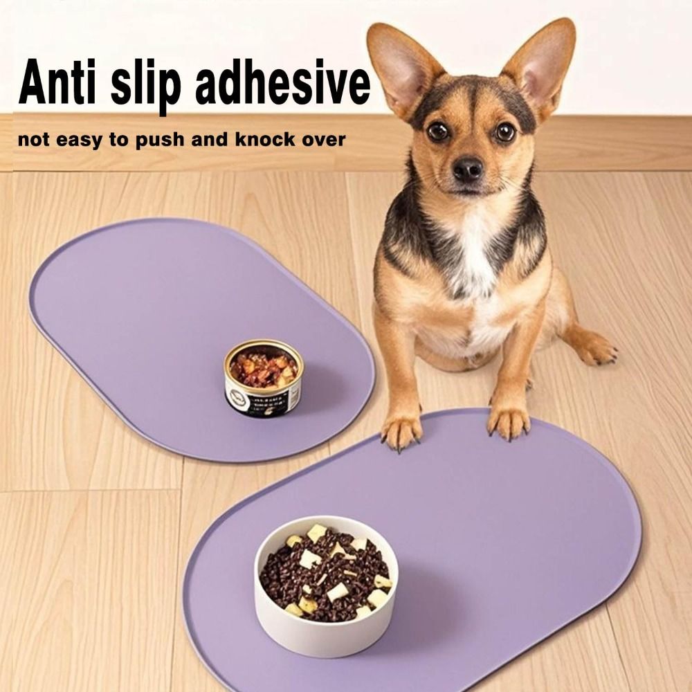 Durable Silicone Pet Food Mat  - Pet Supplies Dog Food recension och pris