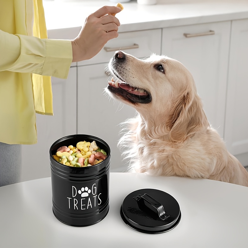 Metal Dog Treat Container Dog  - Pet Supplies Dog Food recension och pris