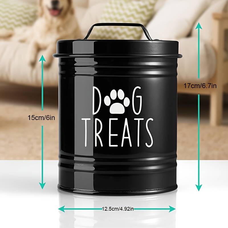 Metal Dog Treat Container Dog  - Pet Supplies Dog Food recension och pris