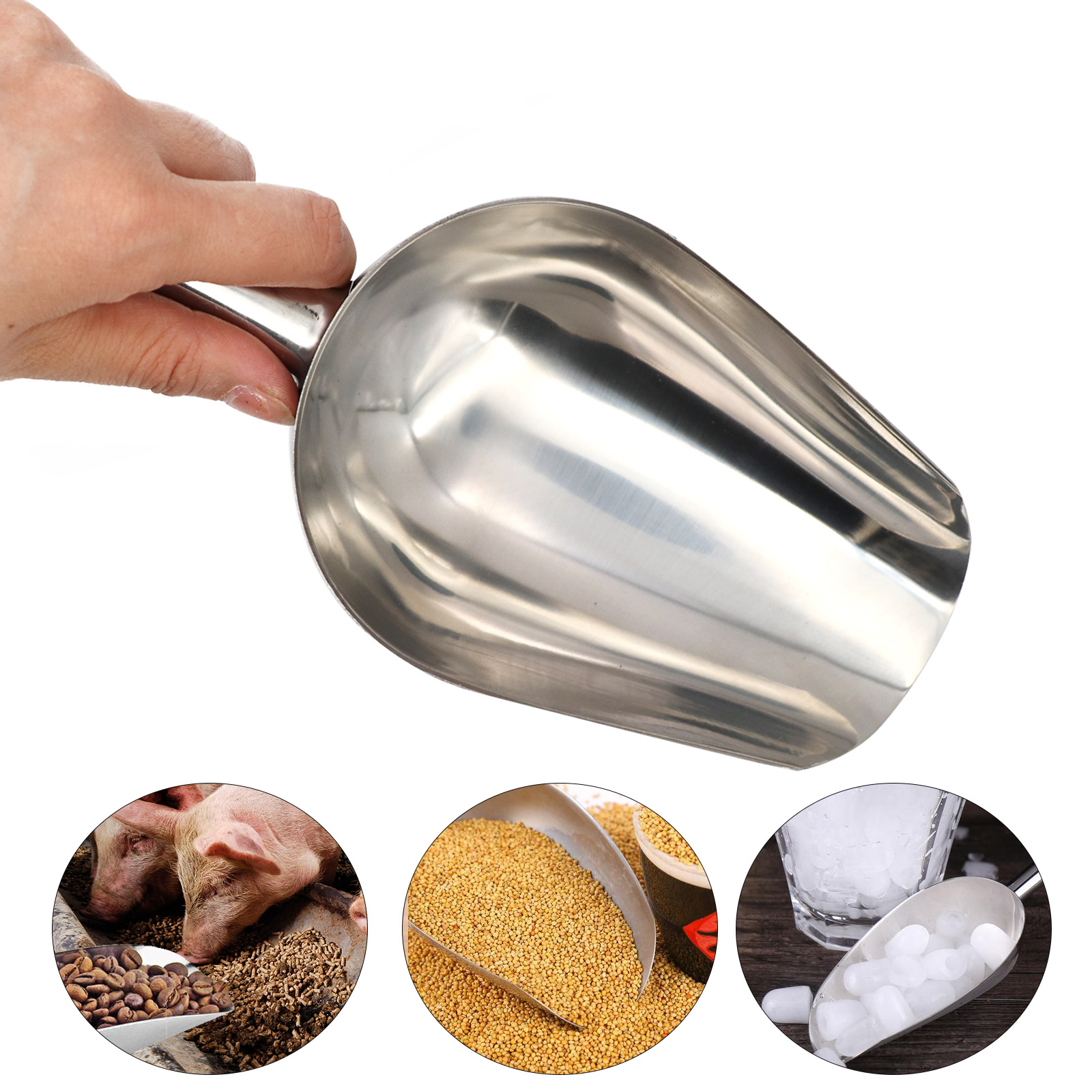 Pet Food Shovel Stainless Stee - Pet Supplies Dog Food recension och pris