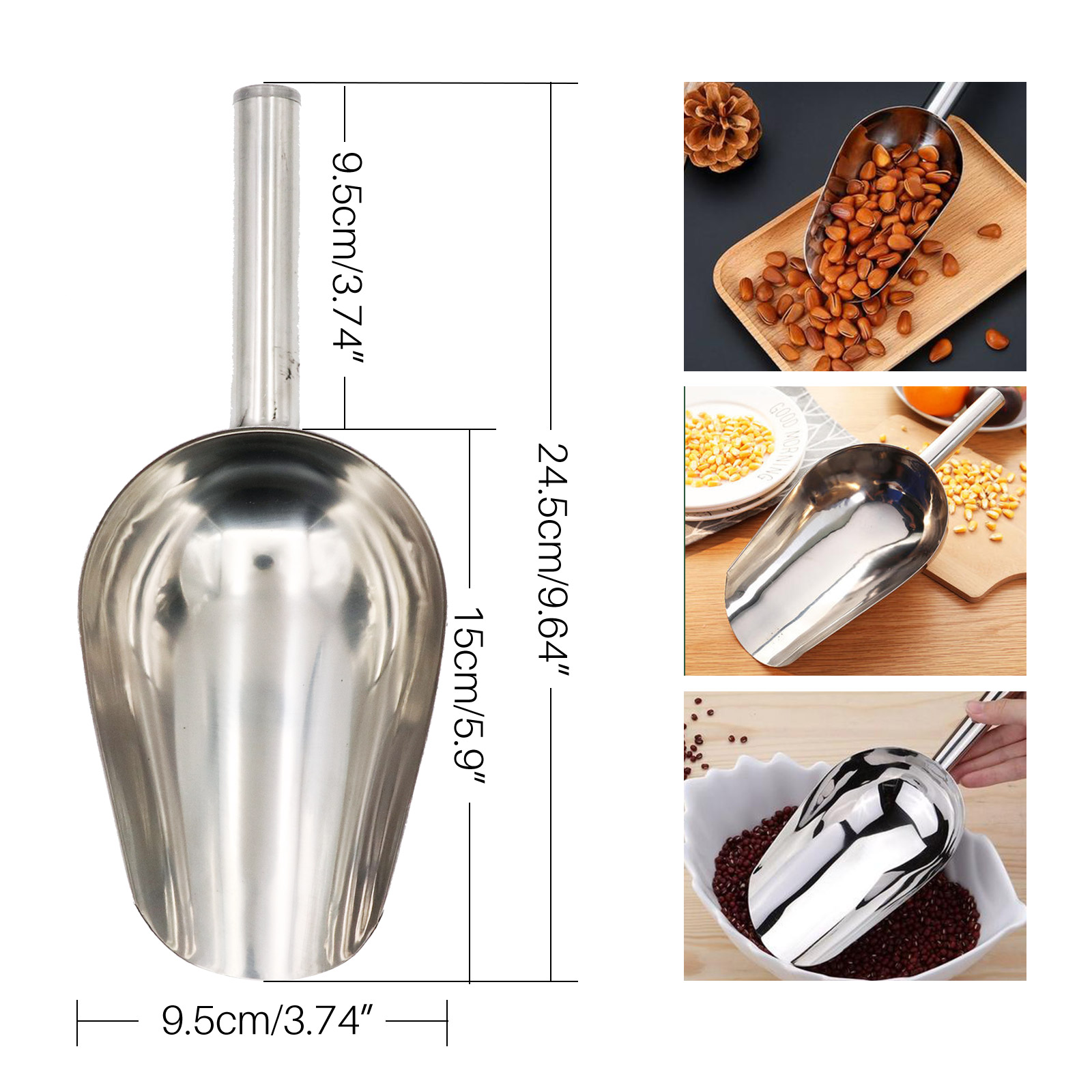 Pet Food Shovel Stainless Stee - Pet Supplies Dog Food recension och pris