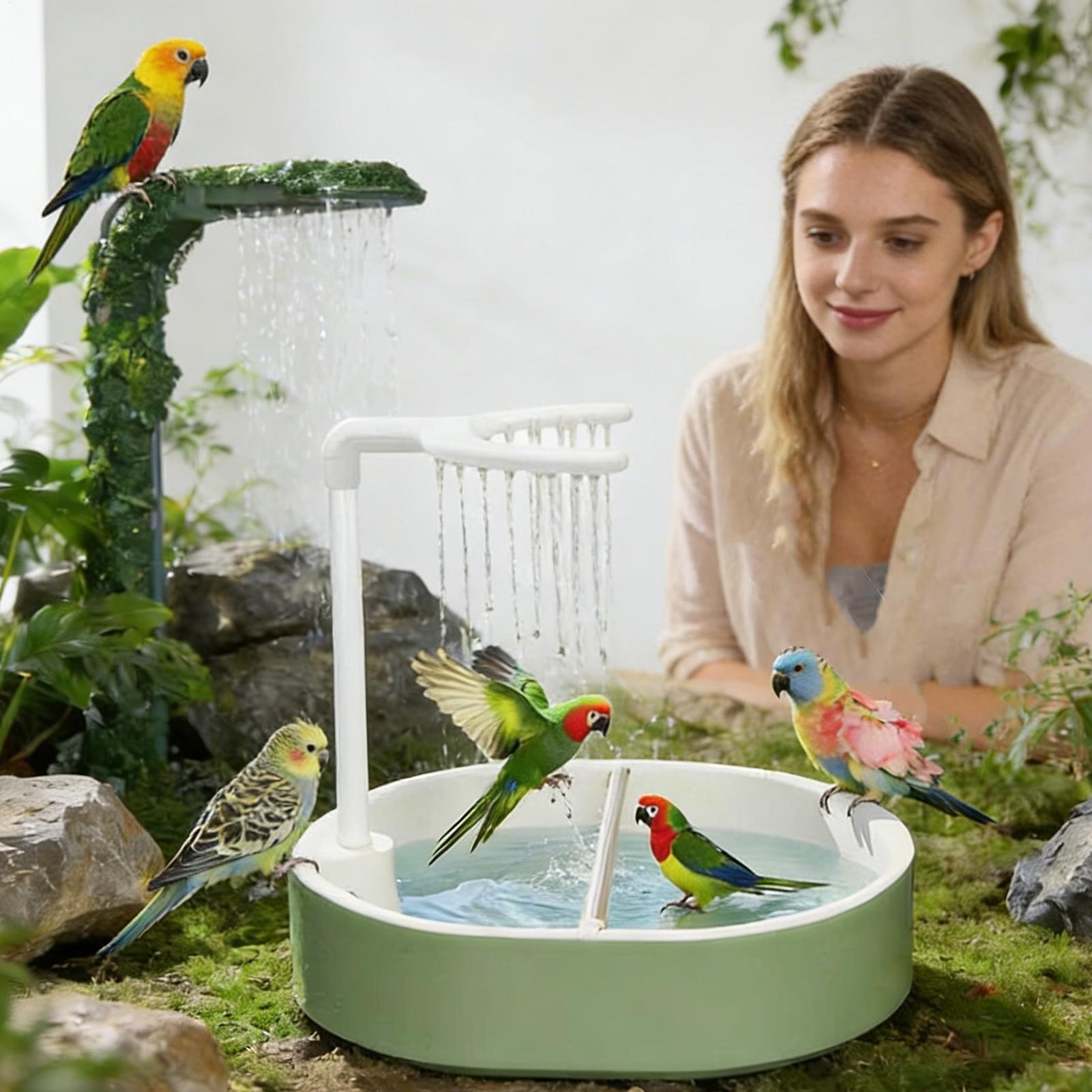 Automatic Bird Bath Pet Parrot - Bird Cage Parrot recension och pris