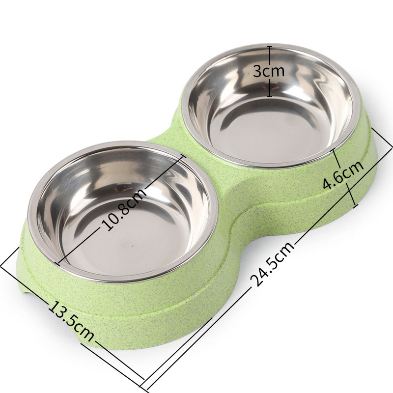 Double Bowls Stainless Steel P - Pet Supplies Dog Food recension och pris